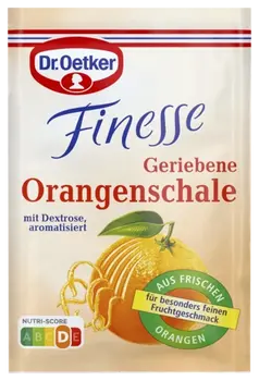 Dr. Oetker Finesse Zeste d'orange râpé