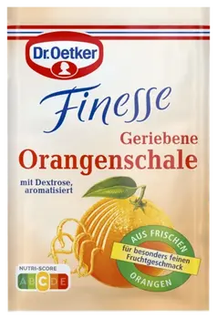 Dr. Oetker Finesse Zeste d'orange râpé