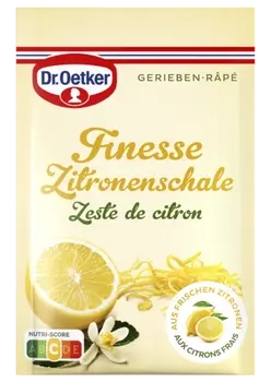 Dr. Oetker Finesse Scorza di limone grattugiata