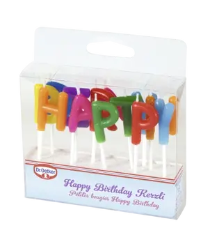 Dr. Oetker Petites bougies Happy Birthday