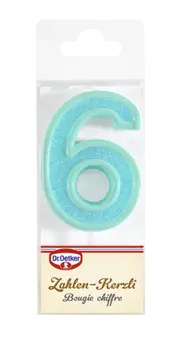 Dr. Oetker Candela con cifra 6