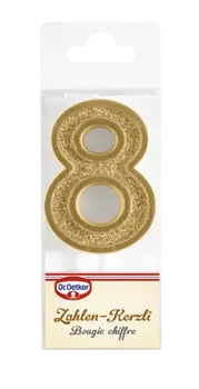 Dr. Oetker Candela con cifra 8