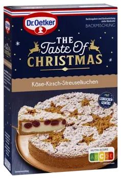 Dr. Oetker la torta streusel con formaggio e amarene