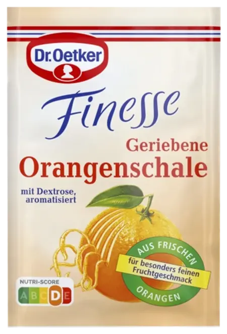 Dr. Oetker Finesse Zeste d'orange râpé