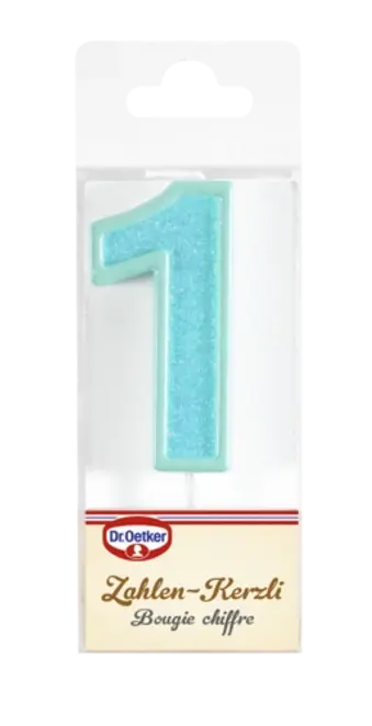Dr. Oetker Bougie avec chiffre 1