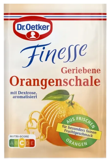 Dr. Oetker Finesse Zeste d'orange râpé