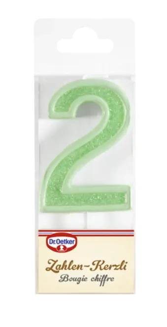 Dr. Oetker Candela con cifra 2
