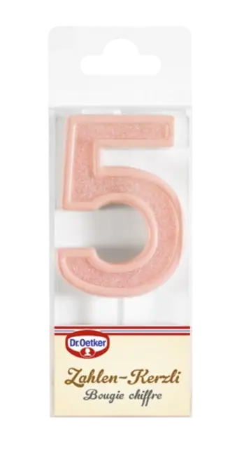 Dr. Oetker Candela con cifra 5