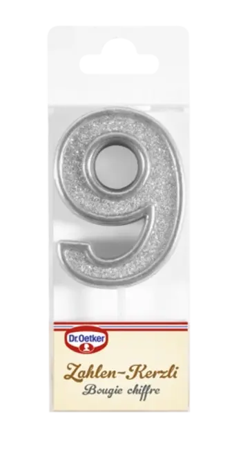 Dr. Oetker Candela con cifra 9