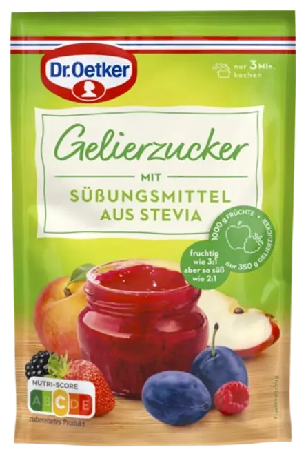 Dr. Oetker Sucre gélifiant avec édulcorant à la stévia