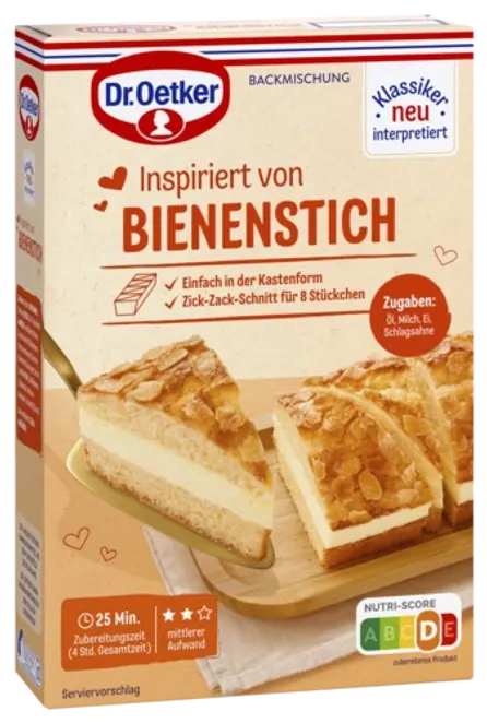 Dr. Oetker torte "Inspiriert von Bienenstich"