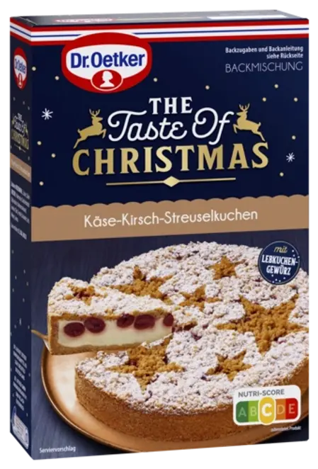 Dr. Oetker „The Taste of Christmas” Käse-Kirsch-Streuselkuchen