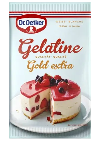 Dr. Oetker Gelatine in kaltem Wasser eingeweicht