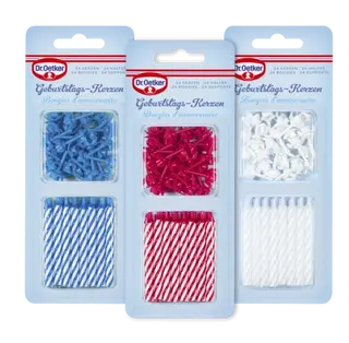 de Petites bougies avec support Dr. Oetker