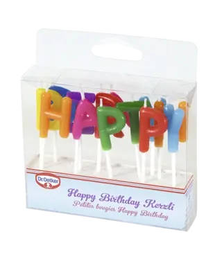 di Candeline Happy Birthday Dr. Oetker