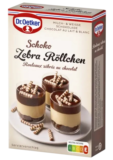 Rotolini zebrati al cioccolato Dr. Oetker