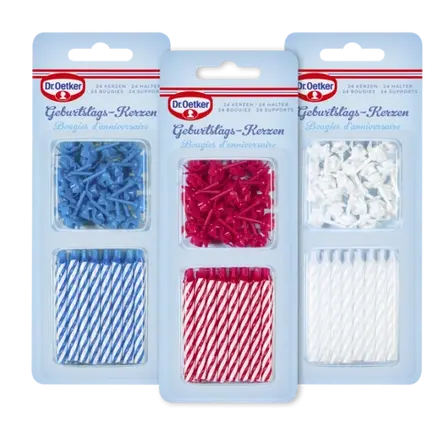 di Candeline con portacandeline Dr. Oetker