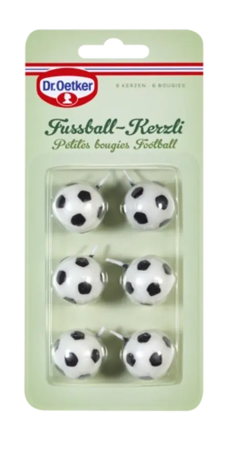Petites Bougies Football de Dr. Oetker