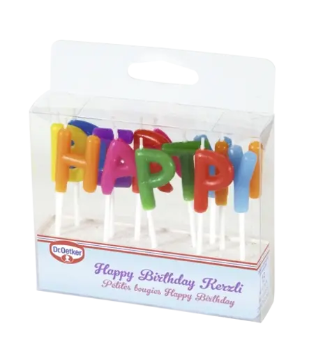 di Candeline Happy Birthday Dr. Oetker