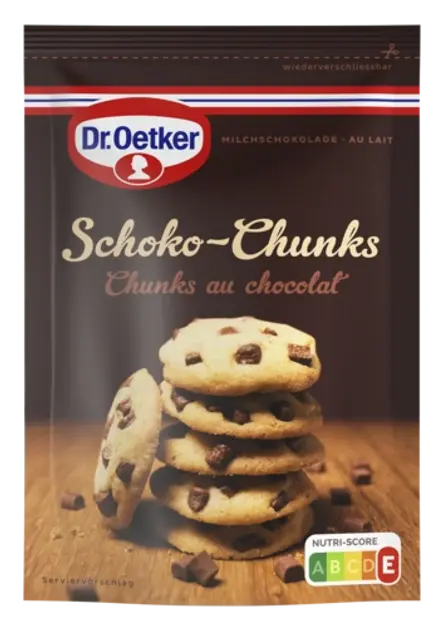 de Chunks au chocolat au lait Dr. Oetker