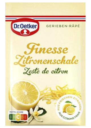 de Finesse Zeste de citron râpé Dr. Oetker