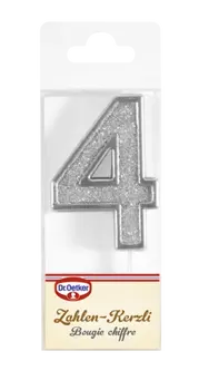 Dr. Oetker Bougie avec chiffre 4