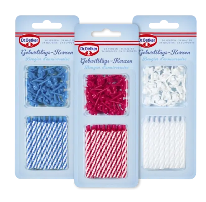 Dr. Oetker Petites bougies avec support