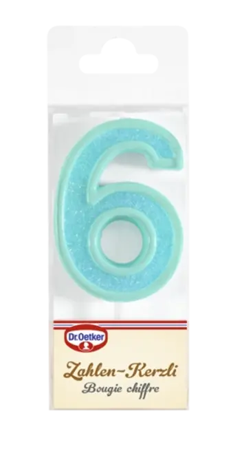 Dr. Oetker Candela con cifra 6