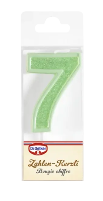 Dr. Oetker Candela con cifra 7
