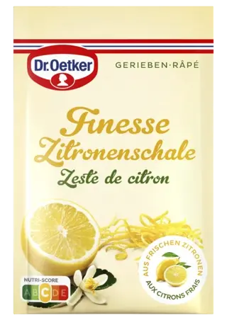 Dr. Oetker Finesse Geriebene Zitronenschale