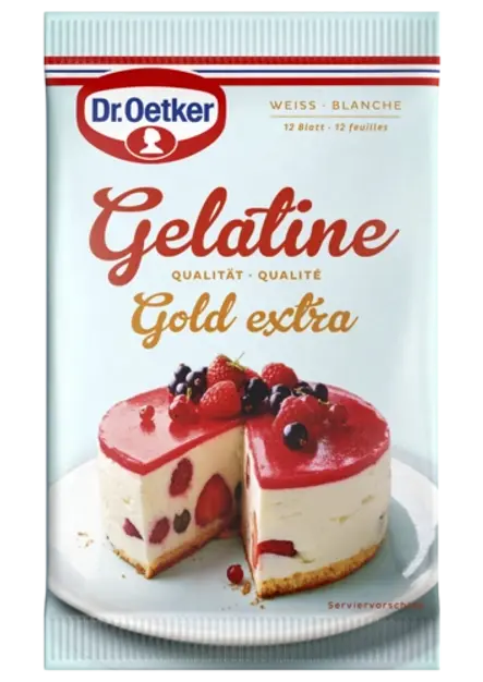 Dr. Oetker Gelatine eingeweicht