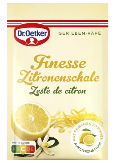 Dr. Oetker Finesse Geriebene Zitronenschale