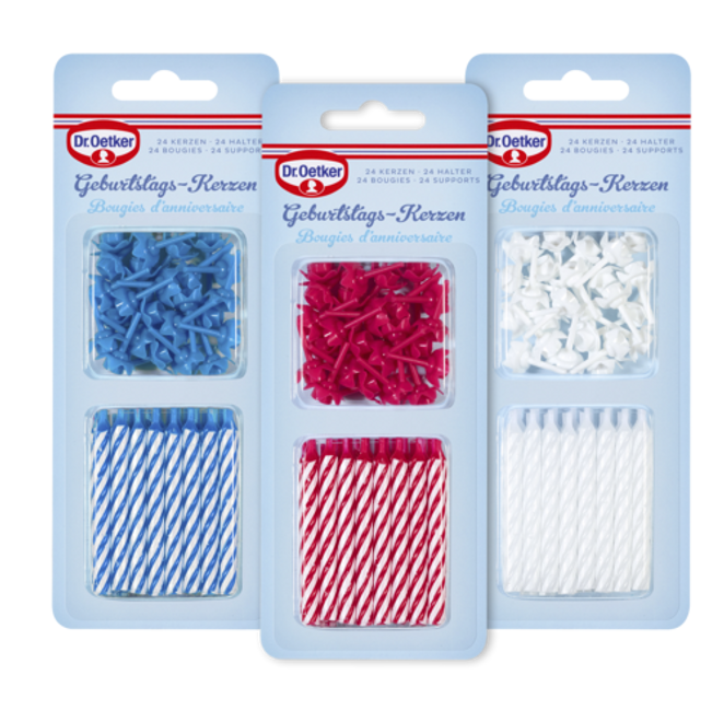 Dr. Oetker Petites bougies avec support