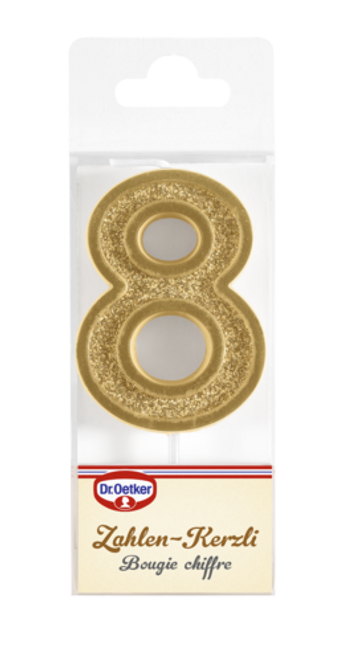 Dr. Oetker Candela con cifra 8