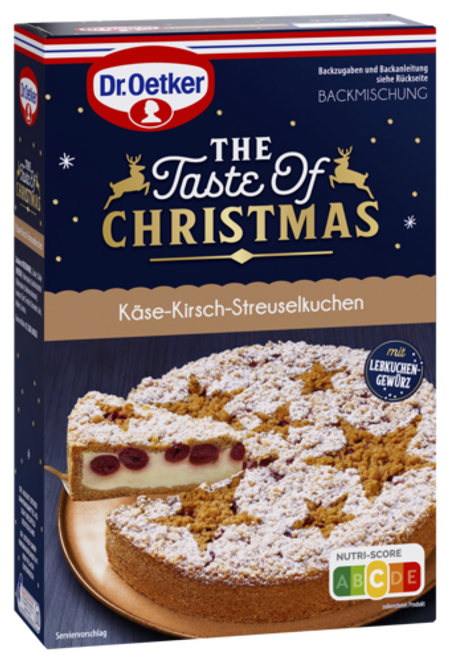 Dr. Oetker „The Taste of Christmas” Käse-Kirsch-Streuselkuchen