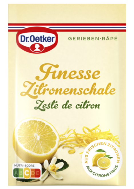 Dr. Oetker Finesse Zeste de citron râpé