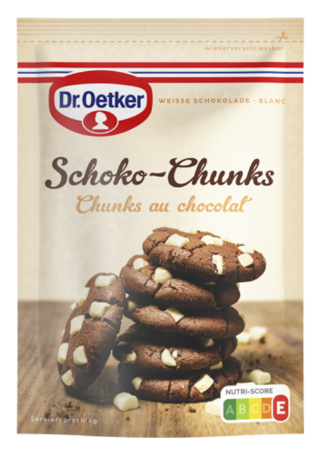 Dr. Oetker Chunks au chocolat blanc