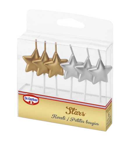 Petite bougie Stars Dr. Oetker