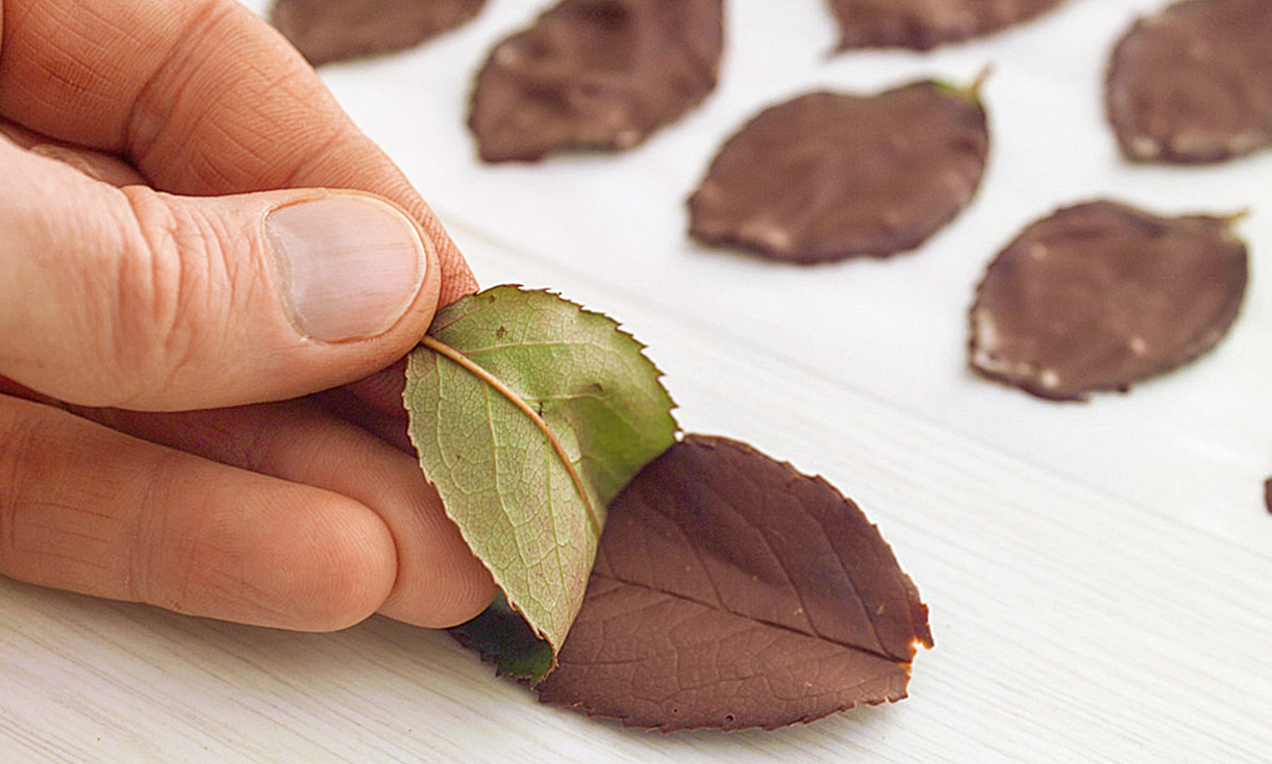 feuilles de chocolat retirer