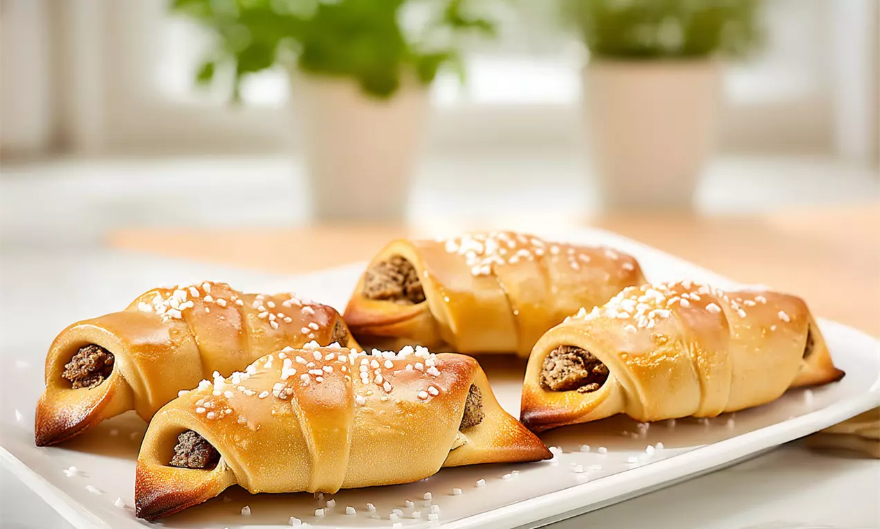 Cornetti lievitati alle nocciole